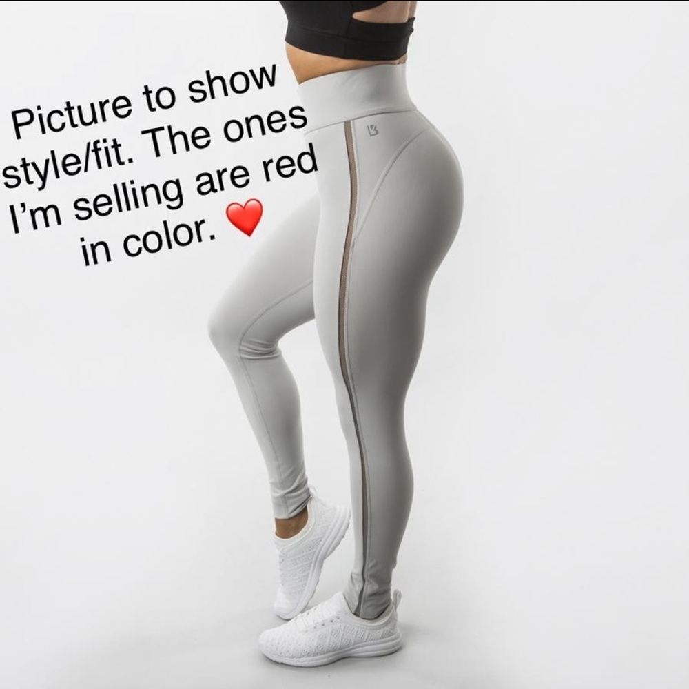 Buffbunny Desire leggings with mesh detail.